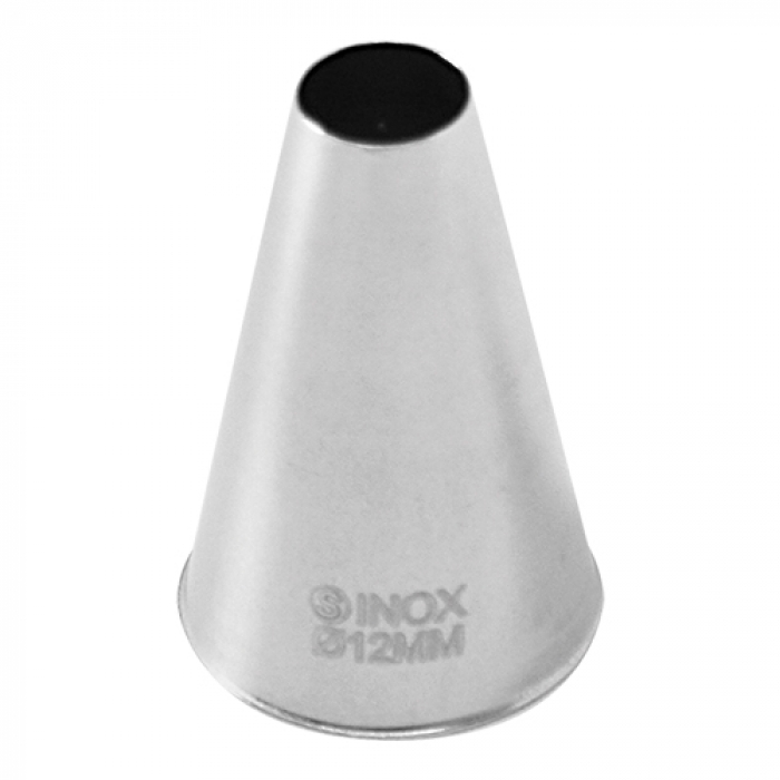 Douille inox lisse - 12 mm